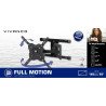 Vivanco Full Motion Bracket VESA 400 45kg Black 45 kg 65" From 100 x 100 mm