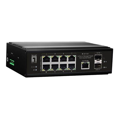 LevelOne IGP-1061 - switch -40°C to 75°C - 10 ports - Managed