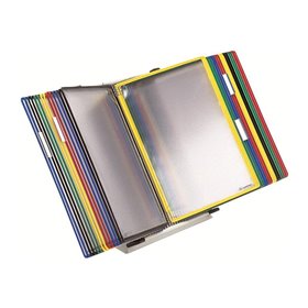 Tarifold display panel system - for A4 - assorted frame with light grey wall unit