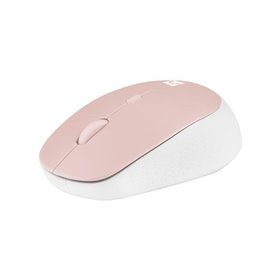 Natec Harrier 2 - mouse - Bluetooth 5.1 - white pink - Maus (Weiß)