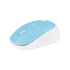 Natec Harrier 2 - mouse - Bluetooth 5.1 - white blue - Maus (Blau)