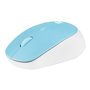 Natec Harrier 2 - mouse - Bluetooth 5.1 - white blue - Maus (Blau)