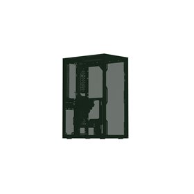 Ssupd Meshroom S V2 Mini-ITX Case - Full Mesh - Charcoal Black - PCIE 4.0 - Gehäuse - Grün