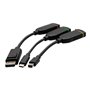C2G Universal 4K HDMI Dongle Adapter Ring with Color Coded Mini DisplayPort DisplayPort and USB-C - video adapter kit - Mini Dis