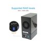 RaidSonic ICY BOX IB-RD3621U3 RAID enclosure for 2x HDD with USB 3.0 Type-A interface and fan