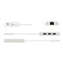 j5create 3-Port USB Hub (with Ethernet)i USB-Hubs - USB 3.0 - 3 - silber