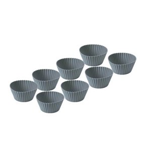 Funktion Muffin mould 8 pcs. grey silicone