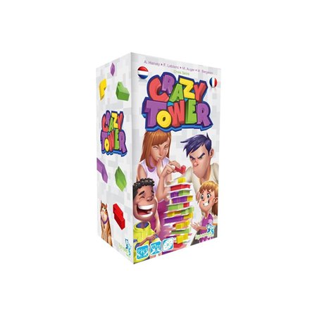 Asmodee Wooden Crazy Tower Stacking Tower