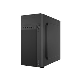 Natec HELIX - micro tower - micro ATX - Gehäuse - Tower - Schwarz