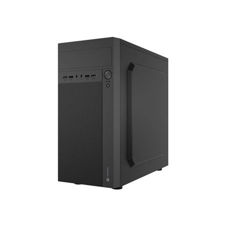 Natec HELIX - micro tower - micro ATX - Gehäuse - Tower - Schwarz