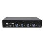 StarTech.com 4-Port DisplayPort KVM Switch With Built-in USB 3.0 Hub - 4K