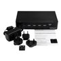 StarTech.com 4-Port DisplayPort KVM Switch With Built-in USB 3.0 Hub - 4K