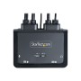 StarTech.com 2-Port Hybrid USB-C HDMI Cable KVM Switch 4K 60Hz Compact KVM with 6ft/1.8m USB-A/HDMI/Audio & 4ft/1.2m USB-C Integ