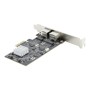 StarTech.com 2-Port 2.5Gbps NBASE-T PCIe Network Card Intel I225-V Dual-Port Computer Network Card Multi-Gigabit NIC PCI Express