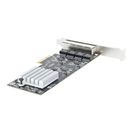 StarTech.com 4-Port 2.5Gbps NBASE-T PCIe Network Card Intel I225-V Chip Quad Port Computer Network Card Multi-Gigabit NIC PCI Ex
