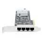 StarTech.com 4-Port 2.5Gbps NBASE-T PCIe Network Card Intel I225-V Chip Quad Port Computer Network Card Multi-Gigabit NIC PCI Ex