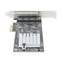 StarTech.com 4-Port 2.5Gbps NBASE-T PCIe Network Card Intel I225-V Chip Quad Port Computer Network Card Multi-Gigabit NIC PCI Ex