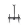 Deltaco Office ARM-0403 mounting kit - back-to-back telescopic - for 2 flat panels - black 45 kg 70" 200 x 200 mm