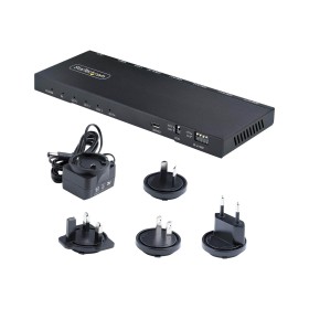 StarTech.com 4-Port HDMI Splitter 4K 60Hz HDMI 2.0 Video 1 In 4 Out HDMI Splitter 4K HDMI Splitter w/Built-in Scaler 3.5mm/Optic