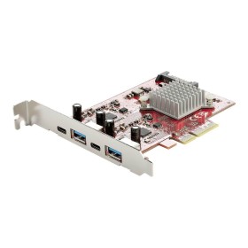 StarTech.com 4-Port USB PCIe Card 10Gbps USB PCI Express Expansion Card w/ 2 Controllers 2x USB-C & 2x USB-A ports (USB 3.2/3.1 