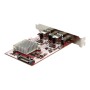 StarTech.com 4-Port USB PCIe Card 10Gbps USB PCI Express Expansion Card w/ 2 Controllers 2x USB-C & 2x USB-A ports (USB 3.2/3.1 