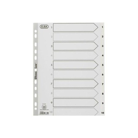 Oxford ELBA StrongLine - divider - for A4 - white