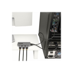 StarTech.com 3-Port MST Hub DisplayPort to Triple HDMI Monitors 4K 60Hz DP 1.4 Multi-Monitor Video Adapter with 1ft (30cm) Built