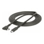 StarTech.com 6ft (2m) Rugged Right Angle USB-C Cable USB 3.2 Gen 1 (5 Gbps) USB C to C Data Transfer Cable 4K 60Hz DP Alt Mode 1
