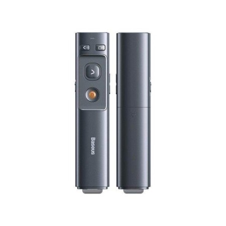 Baseus Orange Dot Multifunctionale remote control for presentation with a laser pointer - gray