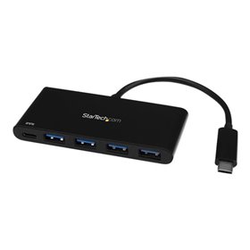 StarTech.com USB C Hub with PD 2.0 4-Port USB-Hubs - 4 - Schwarz