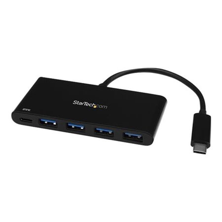 StarTech.com USB C Hub with PD 2.0 4-Port USB-Hubs - 4 - Schwarz