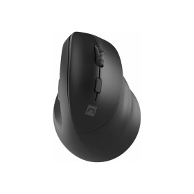 Natec CRAKE 2 - vertical mouse - 2.4 GHz Bluetooth 5.0 - black - Vertical mouse (Schwarz)
