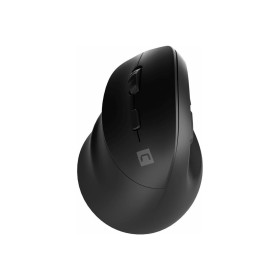 Natec CRAKE 2 - vertical mouse - 2.4 GHz Bluetooth 5.0 - black - Vertical mouse (Schwarz)