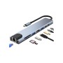 Lippa 8-in-1 87W USB-C PD 4K HDMI & Ethernet Hub USB-Hubs - 8 Anschlüsse