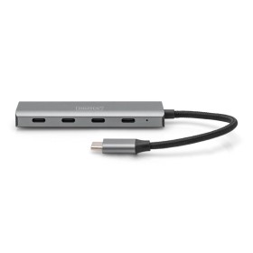 DIGITUS 4-Port USB-C Hub USB-Hubs - 4 - Grau