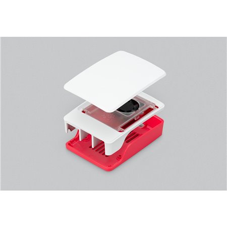Raspberry Pi 5 Case - Red/White - Gehäuse - Raspberry Pi - Weiß