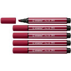 STABILO Pen 68 MAX - Felt-tip pen with thick chisel tip - heather purple
