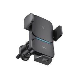 Baseus Wisdom Wireless Charging Air vent Electric Car Phone Holder (black)