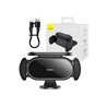 Baseus Solar Electric Car Phone Holder  Steel Cannon Pro (Black)