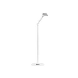 Deltaco Universal floor stand with adjustable arm tablets and phones from 4.7 to 12.9" white