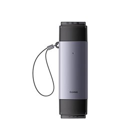 Baseus Lite Series SD/TF memory card reader USB + USB-C (gray)