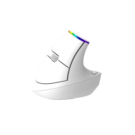 DeLUX Wireless Vertical Mouse Delux M618C 2.4G 1600DPI RGB (white) - Vertical mouse (Weiß)