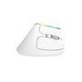 DeLUX Wireless Vertical Mouse Delux M618C 2.4G 1600DPI RGB (white) - Vertical mouse (Weiß)