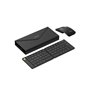 DeLUX Set Wireless foldable Keyboard Delux KF10 and mouse MF10PR - Tastatur & Maus Set - Schwarz