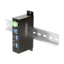 StarTech.com 5G4AINDRM-USB-A-HUB USB-Hubs - USB 3.2 - 4 - Schwarz
