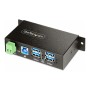 StarTech.com 5G4AINDRM-USB-A-HUB USB-Hubs - USB 3.2 - 4 - Schwarz