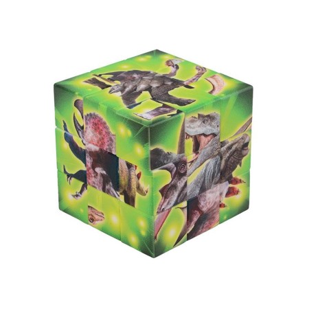 Johntoy Dinosaur Brain Puzzle Cube Block