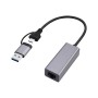 Gembird Cablexpert A-USB3AC-LAN-01 USB 3.1 + type-C Gigabit network adapter space grey