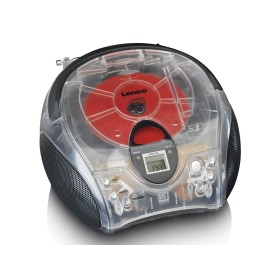 Lenco SCD-24 portable FM radio/CD player - Transparent