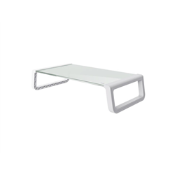 Trust Monta - Tempered glass monitor stand - White